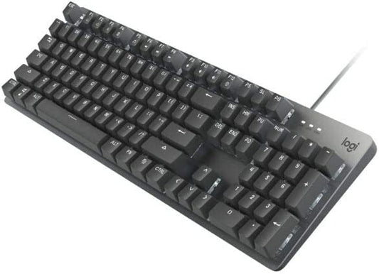 Logitech K845ch Mechanical Illuminated Keyboard, Cherry MX Switches, Strong Adjustable Tilt Legs, Compact Size, Aluminum Top Case, 104 Keys, USB Corded, Windows (Cherry Red Switches) Cherry Red CHERRY Keyboard