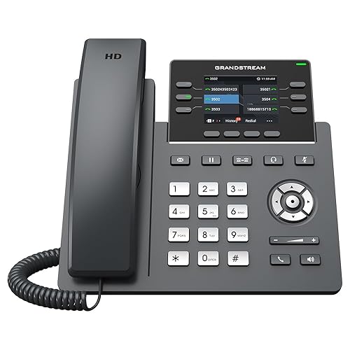 GRANDSTREAM 6 LINES, 6 SIP ACCOUNTS, 2.8 IN SCRN, POE, GIGE, COLOR, WIFI