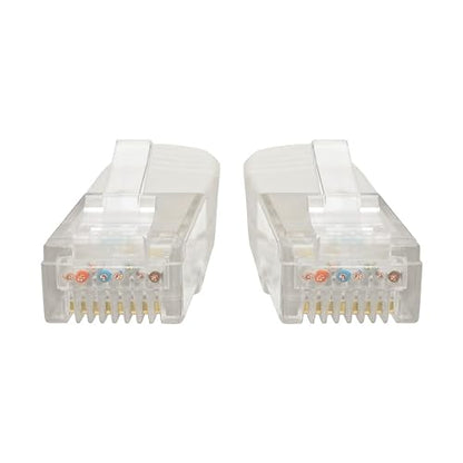 Tripp Lite 10ft Cat6 Gigabit Molded Patch Cable RJ45 M/M 550MHz 24AWG White (N200-010-WH) 10 ft. White