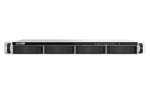 QNAP TS-h765eU-8G-US 1U Short-Depth 4-Bay NAS with 3 x E1.S/M.2 PCIe NVMe Slots