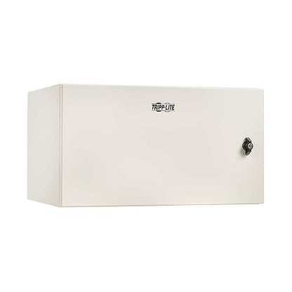 Tripp Lite SmartRack Industrial 6U Wallmount Rack Enclosure with Lock & Keys, 16.5 inch Depth, NEMA 4 Protection Rating, Heavy-Duty Metal, Mounting Hardware Included, 5-Year Warranty (SRN4G6U)