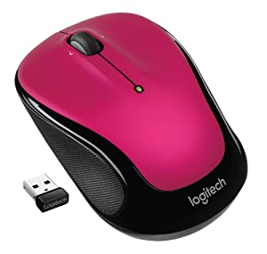 Logitech Mouse - Wireless - Red