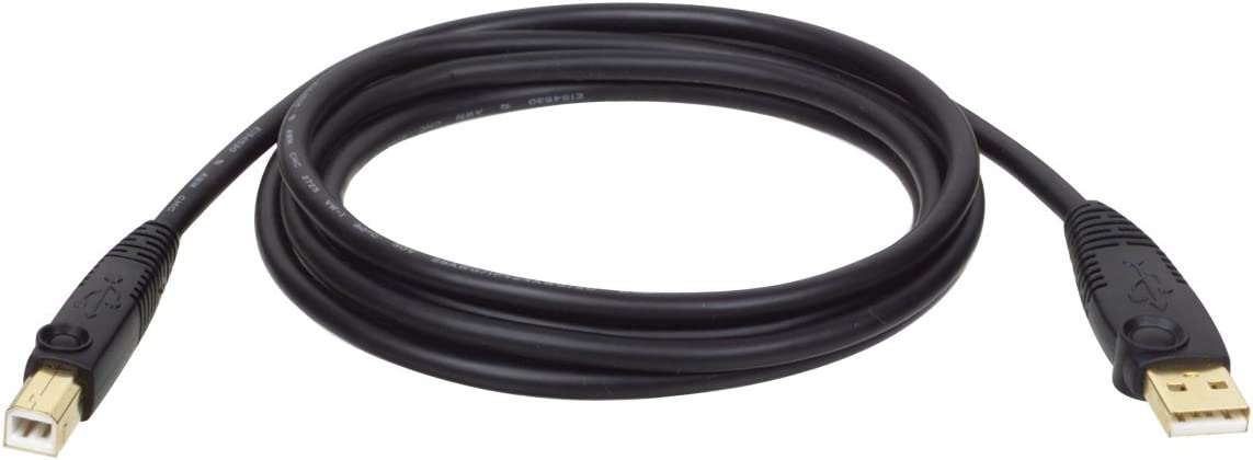 Tripp Lite USB 2.0 High-Speed Cable, Type-A to Type-B (M/M), 10-ft. (U022-010), Black 10 ft.
