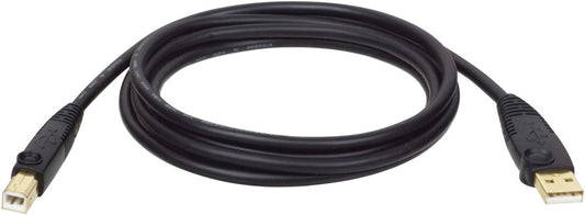 Tripp Lite USB 2.0 High-Speed Cable, Type-A to Type-B (M/M), 10-ft. (U022-010), Black 10 ft.