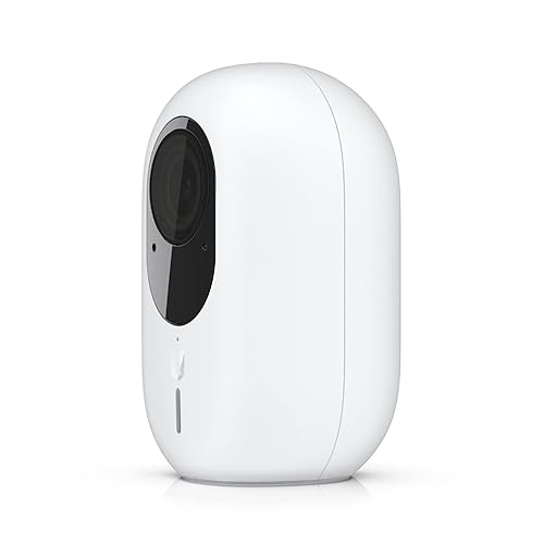Ubiquiti UniFi Protect G4 Instant Camera, Weatherproof, 5MP, Built-in Speaker and Microphone for Two-Way Audio, Compact, Wide-Angle, Wi-Fi Connected, Night Mode, UVC-G4-INS-US, White