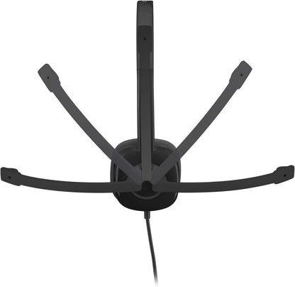 Logitech 3.5 mm Analog Stereo Headset H151 with Boom Microphone - Black