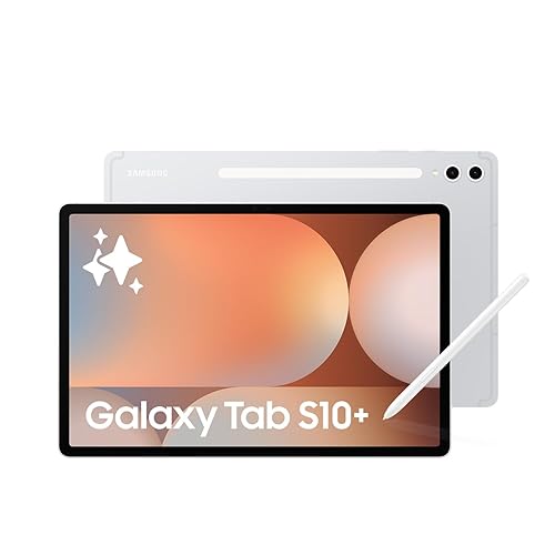 Samsung Galaxy Tab S10+ Silver 256GB - AI Tablet, 12.4", AMOLED 2X, Anti-Reflection, 420 Nits, Quad Speakers, S Pen Included