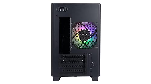 InWin A3 MicroATX IW-CS-A3BLK-1AM120S Gaming Chassis, Build-in ARGB Fan, Black Black MicroATX