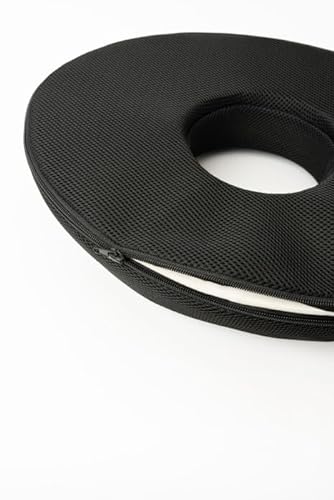 ObusForme Circular Gel Cushion: Tailbone Support, Cooling Gel for Extended Comfort. Lightweight, Versatile, and Easy-to-Clean Cover. Perfect for Home, Office, and Travel