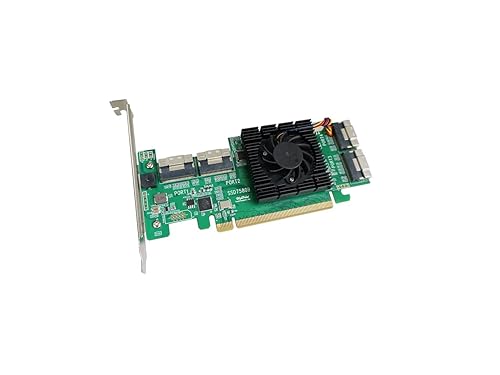 HighPoint Rocket 1580 NVMe 8-Port M.2/U.2 Industry Fastest-Performance/Comprehensive Selection Capable of Supporting Over 100TB On a Single Controller!, Black