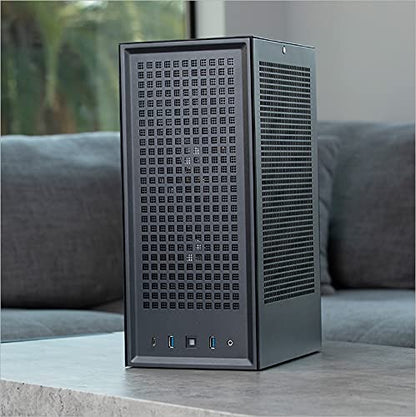 HYTE Revolt 3 Small Form Factor Premium ITX Computer Gaming Case with 700W Gold SFX Power Supply, Black Black W/ 700Watt PSU