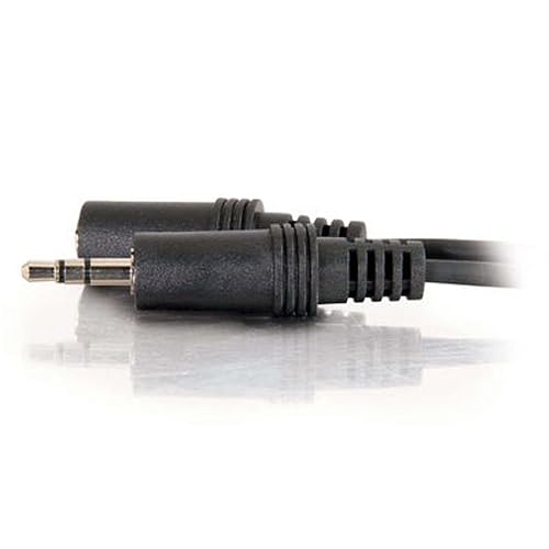 C2G 40409 3.5mm M/F Stereo Audio Extension Cable, Black (25 feet, 7.62 Meters)