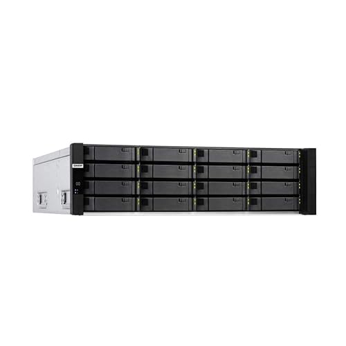 Qnap ES1686dc-2142IT-96G 16-Bay Dual Controller ZFS NAS and iSCSI/IP-SAN. 3U, SAS 12G Network Storage