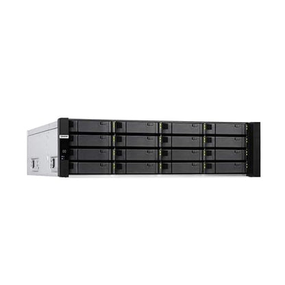 Qnap ES1686dc-2142IT-96G 16-Bay Dual Controller ZFS NAS and iSCSI/IP-SAN. 3U, SAS 12G Network Storage