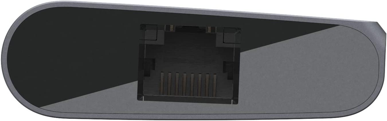 Belkin USB C Hub Multiport Adapter, USB C, 2 USB A, 4K HDMI, 1 Gigabite Ethernet, 1 SD Card, Pass through charging up to 60W with Tethered USB-C Cable, Dock for MacBook Pro, Macbook Air, PC, Windows USB-C Hub Adapter