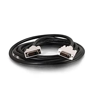 C2g/ cables to go C2G 26911 DVI-D M/M Dual Link Digital Video Cable, Black (6.6 Feet, 2 Meters)