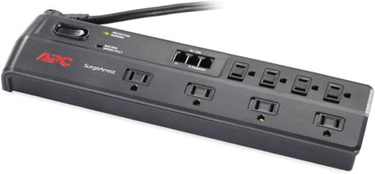 APC P8T3 8-Outlet Essential SurgeArrest Surge Protector (Telephone Protection)