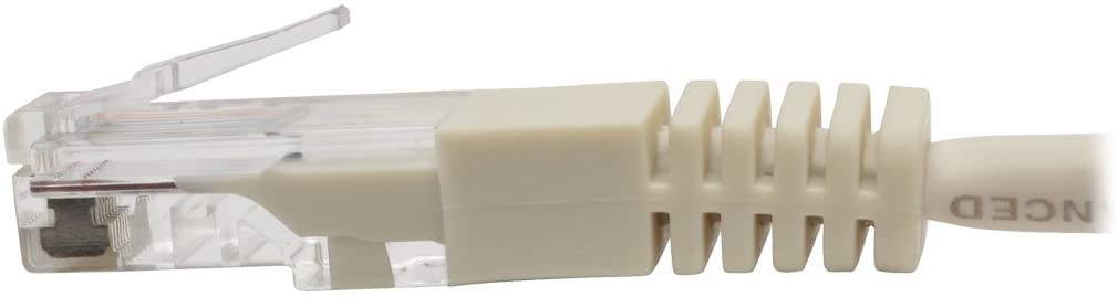 Tripp Lite Cat5e 350MHz Molded Patch Cable (RJ45 M/M) - White, 3-ft.(N002-003-WH) 3 feet White