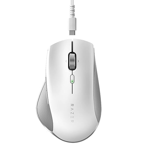 Razer Pro Click Humanscale Wireless Mouse: Ergonomic Form Factor - 5G Advanced Optical Sensor - Multi-Host Connectivity - 8 Programmable Buttons - Extended Battery Life of up to 400 Hours (RZ01-02990100-R3U1)