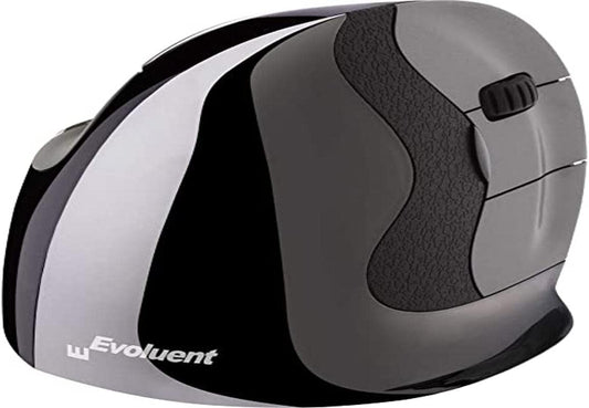 Evoluent VerticalMouse (The Original Brand Since 2002) VMDLW Large, Right Hand Ergonomic Mouse with USB Wireless Receiver Large Wireless