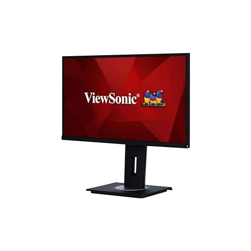 ViewSonic VG2448 24 Inch IPS 1080p Ergonomic Monitor with HDMI DisplayPort USB and 40 Degree Tilt for Home and Office, Black, 12.8x21.7x2 24-Inch Monitors