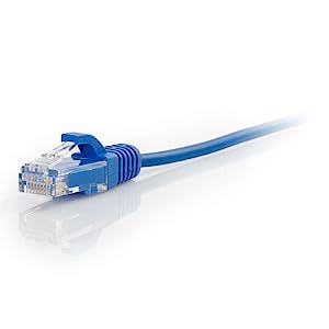 C2g/ cables to go C2G 01074 Cat6 Cable - Snagless Unshielded Slim Ethernet Network Patch Cable, Blue (2 Feet, 0.60 Meters) 28 AWG 2-feet Blue