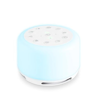 Homedics SoundSleep Aura, Sound Machine for Better Sleep, 7-Color Mood-Enhancing Light, 28 Soothing Sounds, Bluetooth Compatible, Meditation & Mindfulness Aid, Portable
