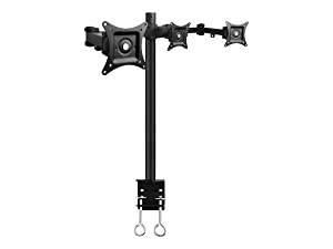 SIIG Articulating Triple Monitor Desk Mount Desk Mount, Black (CE-MT0R12-S3)