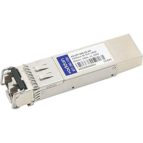 AddOn Arista Networks® SFP-10G-SR Compatible TAA 10GBase-SR SFP+ Transceiver (MMF, 850nm, 300m, LC, DOM) - For Data Networking, Optical Network