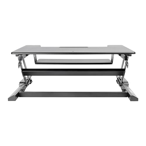 Tripp Lite WorkWise Height-Adjustable Sit-Stand Desktop Workstation, 36 x 22 in. Monitor Platform (WWSSD3622) Desktop 36