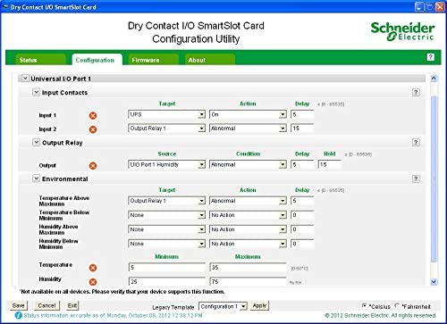 apc by Schneider Electric AP9613 Relay I O Smartslot Card