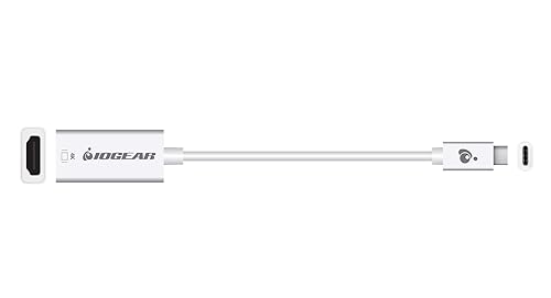 IOGEAR USB Type-C to HDMI Adapter - 1 Pack - 1 x HDMI Digital Audio/Video Female - 1 x Type C USB 3.1 (Gen 1) USB Male - 4096 x 2160 Supported