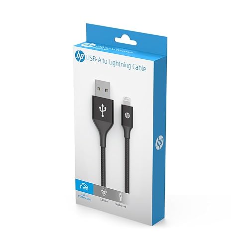 Hp Usb Type A To Lightning Cable, 1 M Length, Black