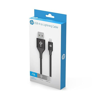 Hp Usb Type A To Lightning Cable, 1 M Length, Black
