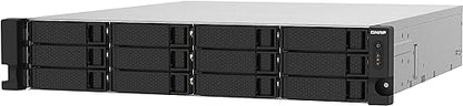 QNAP TS-1232PXU-RP-4G 12 Bay High-Speed SMB Rackmount NAS with Two 10GbE and 2.5GbE Ports, Redundant PSU