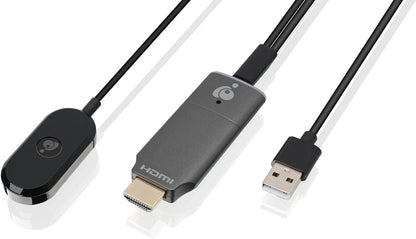 IOGEAR HDMI Wireless Video 4K Screen Sharing Adapter - 4K@30Hz - Wireless 2.4/5GHz w/ WPA-2 Security - Up to 30Ft - Low Latency - Phone/Tablet/PC - Win Mac OS iOS Android Chrome - GWAVR4K