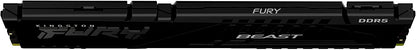 Kingston Technology Fury Beast Black 32GB 5200MT/s DDR5 CL40 XMP 3.0 Ready Computer Memory Single Module KF552C40BB-32