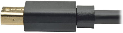 Tripp Lite Mini DisplayPort to DisplayPort Cable, 4K x 2K @ 60Hz, 4096 x 2160 (M/M), Black, 6-ft (P583-006-BK) 6-ft Black