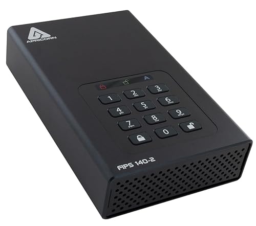 Apricorn Aegis Desktop 4 TB FIPS 140-2 Validated 256-Bit Encrypted Hard Drive (ADT-3PL256F-4000)