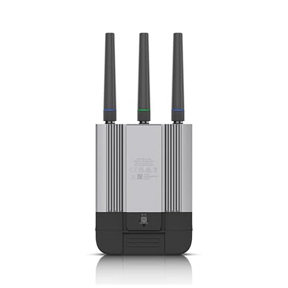 Ubiquiti UMR-Industrial Wi-Fi 4 IEEE 802.11b/g/n Ethernet, Cellular Modem/Wireless Router - 4G - LTE - Single Band - 2.40 GHz ISM Band - 5 x Antenna(5 x External) - 37.50 MB/s Wireless Speed - 2 x Network Port - USB - PoE Ports