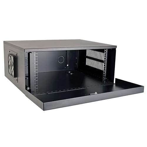 Tripp Lite 5U Security DVR Lockbox Rack Enclosure 60lb Capacity, Black