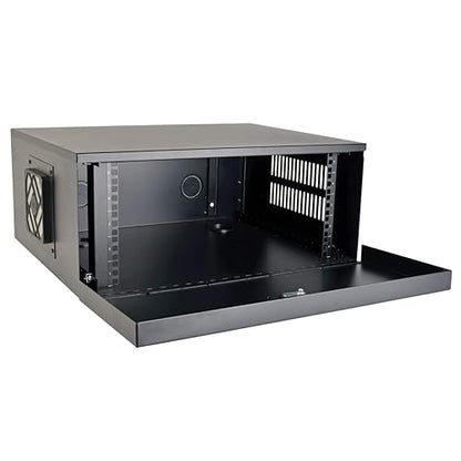 Tripp Lite 5U Security DVR Lockbox Rack Enclosure 60lb Capacity, Black