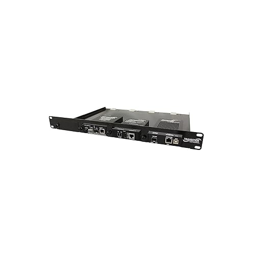 Transition 4-slot Media Converter Shelf - Network device rack mount shelf - 1U - 19