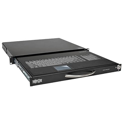 Tripp Lite SRSHELFKBD 1U Rackmount Keyboard w KVM Cable Kit for 2 or 4-Post Racks