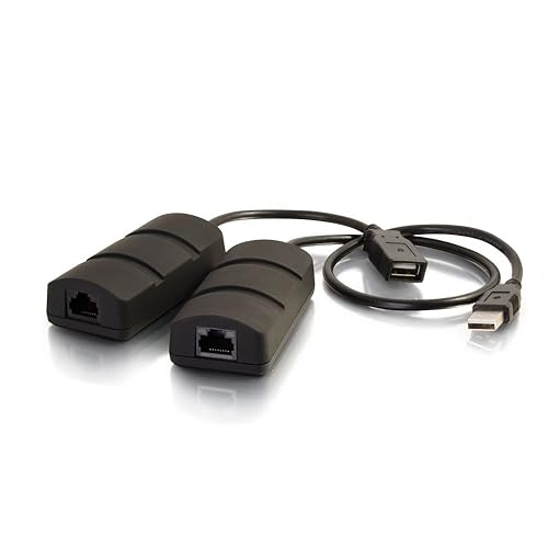 C2G 29338 USB 1.1 Over Cat5 Superbooster Extender Dongle Kit for Interactive Whiteboards, Black USB 1.1 Superbooster Kit (OLD Version)