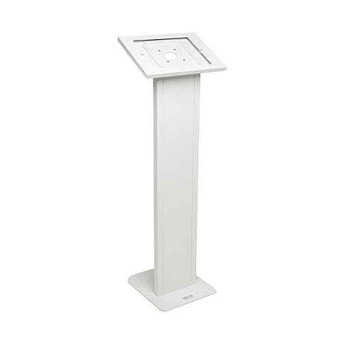 Tripp Lite Secure Tablet Kiosk Freestanding Mount for iPad Pro Gen 2, Anti-Theft Lock & Keys Included, Supports 13” Tablets, Pads Protect from Scratches (DMTBS13)