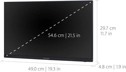 ViewSonic VA2256-MHD_H2 Dual Pack Head-Only 1080p IPS Monitors with Ultra-Thin Bezels, HDMI, DisplayPort and VGA for Home and Office 22-Inch Dual Pack