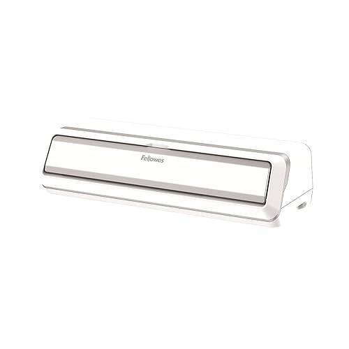 Fellowes Venus™ 125 Thermal Laminator Machine with Laminating Pouch Starter Kit, 12.5 inch, Rapid 30-60 Second Warm-Up, White/Black (5746101)