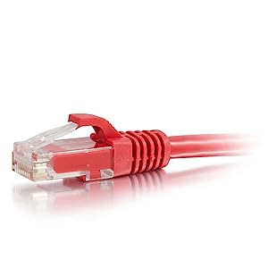 C2g/ cables to go C2G 31365 Cat6 Cable - Snagless Unshielded Ethernet Network Patch Cable, Red (75 Feet, 22.86 Meters) 75 Feet/ 22.86 Meters Red