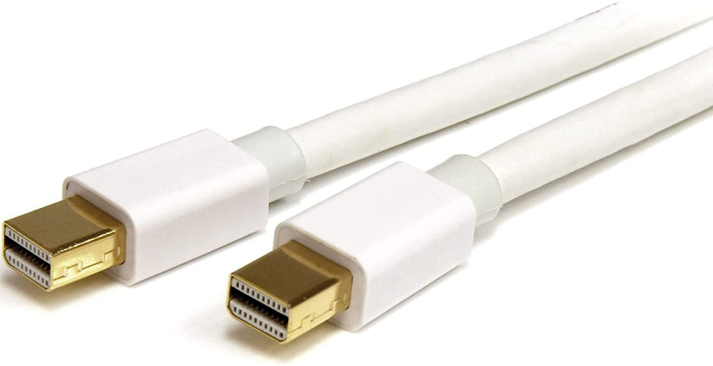 StarTech.com 3m (10 ft) White Mini DisplayPort Cable - Mini Display Port to Mini Display Port - 2x Mini DP (m) - 3 meter, 10 feet (MDPMM3MW) White 3m / 10m